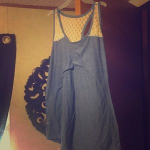 A white and blue everyday shirt